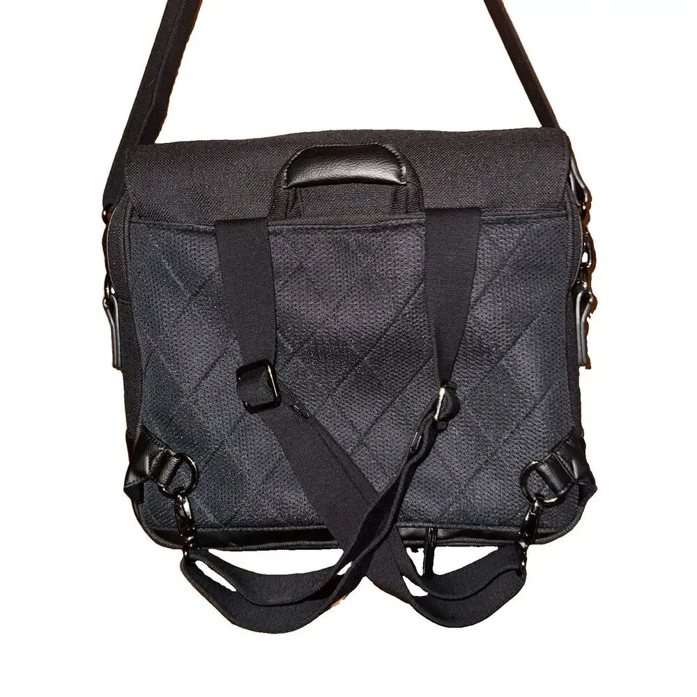 Nuna Unisex Carry it All Diaper Bag Backpack EUC Crossbody Strap Black Bag Only